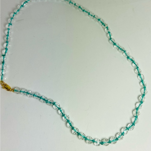 Clear Quartz beaded Necklace gold filled clasp | Gifts for her - Picture 4 of 4